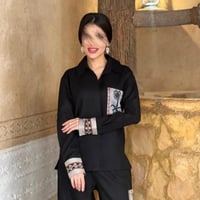 قميص أسود يوم التأسيس