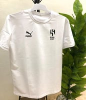 تيشيرت الهلال لون أبيض تصميم خاص