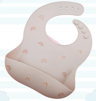 مريلة الأطفال من السيليكون المقاوم للماء ( تصميمين...