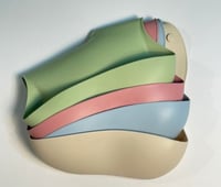 مريلة للاطفال من السيليكون مقاومة للماء ( 4 ألوان)