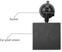 شاشة LED خلفية للسيارة ذكية (اعرض نصوص وإيموجي عبر...