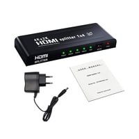 موزع HDMI 1x4 يدعم 4K (عرض المحتوى على 4 شاشات في...