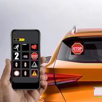 شاشة LED خلفية للسيارة ذكية (اعرض نصوص وإيموجي عبر...