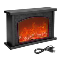 مصباح مدفأة LED ديكور (تأثير لهب واقعي وآمن للمنزل...