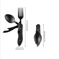 شوكه وملعقه وسكين ومفك فولاذ أصلي أداه تستخدم بشكل...