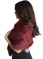 شال فورير عنابي