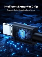 يوجرين كيبل شحن ونقل بيانات قماشي تايب سي طرفين 24...