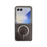 اتش دي دي كفر سامسونج فليب 7 جلد مع ماج سيف بارز -...