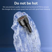 يسيدو شاحن جوال للسيارة بمنفذين تايب سي و يو اس بي...