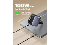 يوجرين شاحن سيارة سريع بمنفذين 145 واط مع كابل قاب...