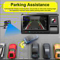 موج ماكس داش كام تصوير 4K ثلاثي القنوات مع واي فاي...