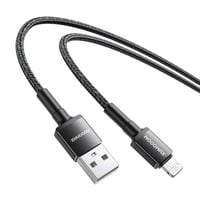 موج ماكس كيبل قماشي USB إلى Lightning بطول 1 متر -...