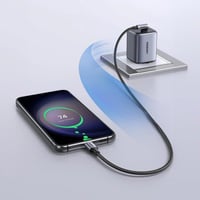 يوجرين كيبل قماشي تايب سي طرفين 60 واط 3 متر اسود...