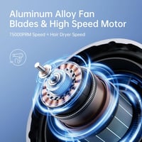 جيسو لايف مروحة محمولة Ultra1 - رمادي غامق