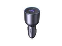 يوجرين شاحن جوال للسيارة 3 منافذ 130 واط اسود - EC...