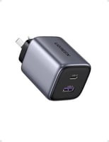 يوجرين شاحن جداري بمنفذين تايب سي ويو اس بي 30 واط...