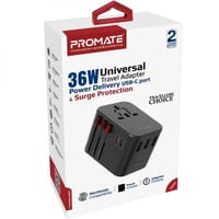 بروميت فيش السفر العالمي متعدد PD 36W-اسود