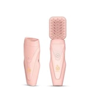 مبخرة الشعر الالكترونية قابلة للشحن-وردي