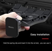 يسيدو ستاند جوال مغناطيسي في فتحة السي دي اسود-C92