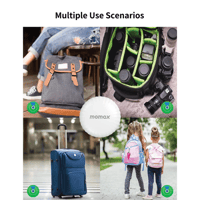 موماكس أداة تعقب بين تاج بكج (4 قطع) - أبيض