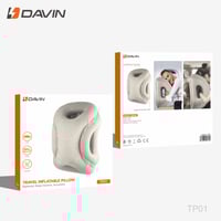 وسادة سفر محمولة قابلة للنفخ خفيفة الوزن لدعم الرق...