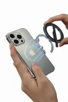 مسكة جوال حلقية معدنية ماج سيف اسود - 800270