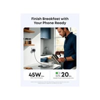 أنكر شاحن جداري بقوة 45 واط بمنفذ تايب سي - اسود