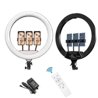 اضاءة تصوير حجم 45 سم 18 بوصة ب3 رؤوس حامل للجوال...