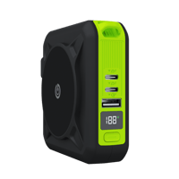 قوي مبالا برو 2في1 باور بنك وشاحن جداري وشاحن لاسل...