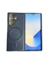 اتش دي دي كفر سامسونج فولد 7 جلد مع ماج سيف مخفي -...