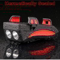 كشاف دراجة هوائية امامية مع قاعدة جوال مدمجة، ضوء...