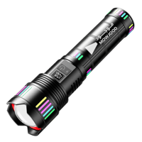 كشاف يدوي LED بقدرة 3000 لومن، مع بطاريات 4*181350...