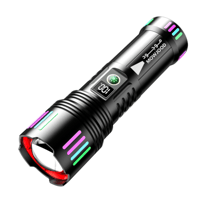 كشاف يدوي LED بقدرة 3000 لومن مع بطاريات 3*18650 ق...