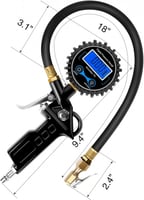 عيار هواء كفرات اللكتروني مع بلف لتنسيم ومعايرة ضغ...