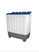 غسالة هيتاشي حوضين 12 كيلو ابيض بغطاء ازرق صناعة ت...