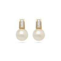 حلق اللؤلؤ ذهبي