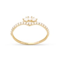 خاتم ذهب بتصميم ملكي عيار 18