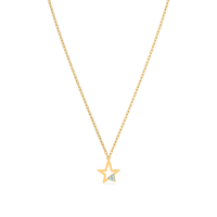 سلسلة بدلاية ذهب عيار 18 قيراط مزينة بالأحجار المل...