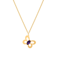 سلسلة بدلاية ذهب عيار 18 قيراط مزينة بالأحجار المل...