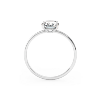 خاتم ستيتمنت ذهب عيار 18 قيراط مزين بأحجار الزركون...