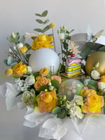 باقه ورد مع كيكه