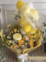 باقه الهبه مع بالون والكيك