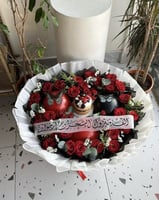 باقه ورد مع كيك