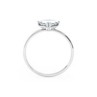 خاتم ستيتمنت ذهب عيار 18 قيراط مزين بأحجار الزركون...