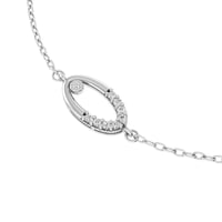 أسورة سلسلة ذهب عيار 18 قيراط مزينة بالألماس