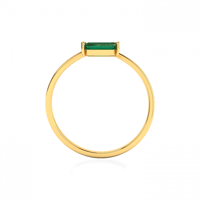 خاتم برأس مزدوجة ذهب عيار 18 قيراط مزين بالأحجار ا...