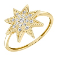 خاتم ذهب عيار 18 قيراط مزين بالألماس