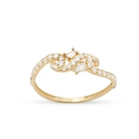 خاتم ذهب بتصميم مميز عيار 18