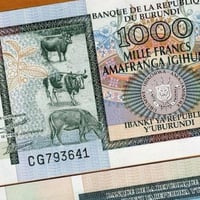 بوروندي فئة 1000 فرنك أنسر إصدار قديم