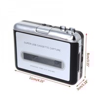 مشغل أشرطة الكاسيت بمحول MP3 إلى الحاسب